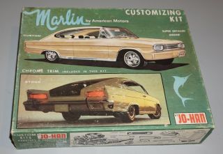 Marlin By American Motors Customizing Kit Jo - Han Flat Box 1/25 Missing Decals.