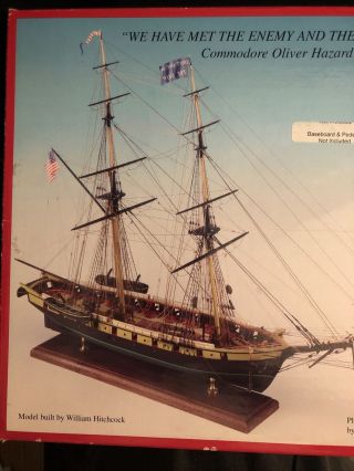 Niagara Us Brig Of War 1812 Wooden Ship 1/64 Scale Model Kit.  2240 Model Shipways