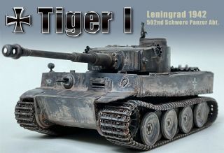 Pro Built German Tiger I Tank 1/35 Scale - Dragon Model - Ww Ii Panzer