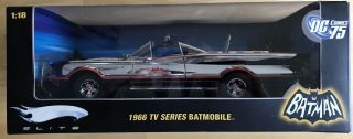 Hot Wheels 1:18 1966 Tv Series Chrome Elite Batmobile (1 Of Up To 3,  000)