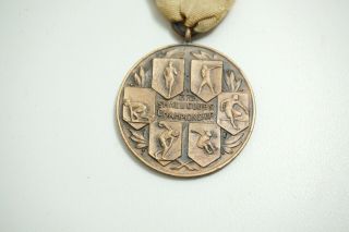 ANTIQUE YMCA ALL AROUND CHAMPIONSHIP 3RD SMALL CLUBS TRACK AND FIELD MEDAL AWARD 2