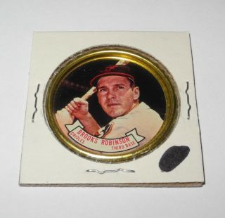 1964 Topps Baseball Coin Pin 18 Brooks Robinson Baltimore Orioles
