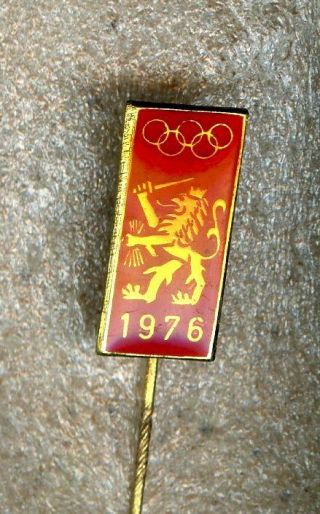 Noc Netherlands 1976 Montreal Innsbruck Olympic Team Games Stick Pin