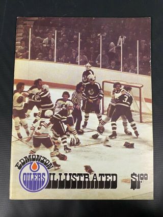 1975 - 76 Wha Edmonton Oilers Vs San Diego Mariners Program