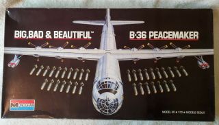 B - 36 Peacemaker ☆ " Big,  Bad & " Usaf ☆ Monogram 1:72 Model Kit 5707