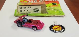 Hot Wheels Redlines Ferrari 312p In Hot Pink.  Usa.  Ripped From Bad Blister Wow