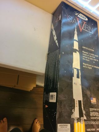 open box OOP Estes 2157 Saturn V Apollo II 1/100 Scale Model Rocket Kit 2