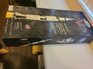 open box OOP Estes 2157 Saturn V Apollo II 1/100 Scale Model Rocket Kit 3