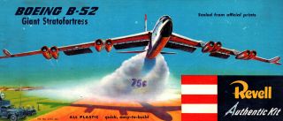 Revell 1/175 Scale Boeing B - 52 Stratofortress Cold War Sac Usaf Kit H207:98 1954
