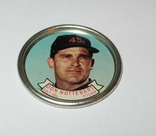 1964 Topps Baseball Coin Pin Token 119 Don Nottebart Houston Colt.  45s Near