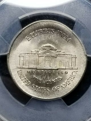 VERY LARGE PCGS MS64 1999 JEFFERSON NICKEL - BROADSTRUCK OUT OF COLLAR ERROR. 3