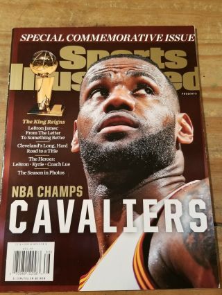 2016 Sports Illustrated Nba Champs Cavaliers Lebron James Commemorative Issue