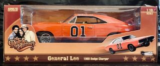 Dukes Of Hazzard Auto World Silver Screen 1969 Dodge Charger General Lee 1/18