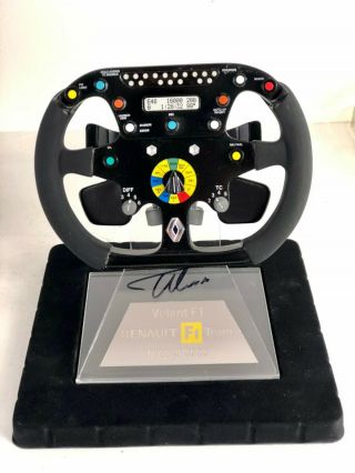 Fernando Alonso 1/2 Steering Wheel Renault F1 Model Signed R25 R26