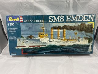 Revell 1/350 " Sms Emdem Light Cruiser " Plastic Model Ship Kit 05039