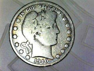 United States - 1910 " S " Proof Barber Silver Half - Dollar