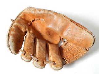 Vintage Youth Size Baseball Glove Pro Model Full Grain Cowhide Rawlings? 3