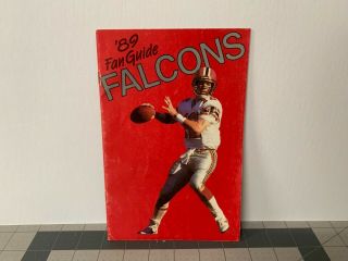 1989 Atlanta Falcons Media Guide Unsigned Very Good To