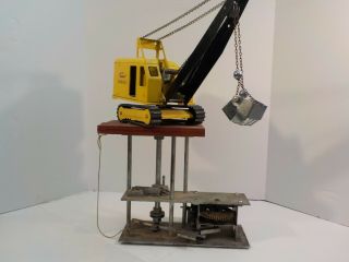 T Rare Vintage Tonka Pressed Steel Steam Shovel Store Display With Motion Gears