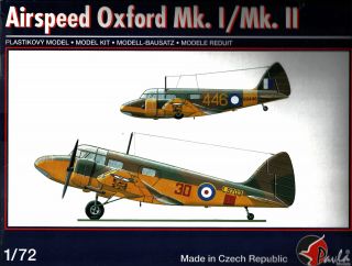 Pavla 1/72 Airspeed Oxford Mk.  I Mk.  Ii Ww2 Raf Raaf Israel 2 Kits In 1 Box