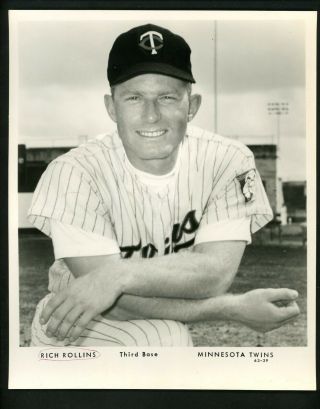 Rich Rollins Minnesota Twins Team Issued 1963 Type 1 Press Photo