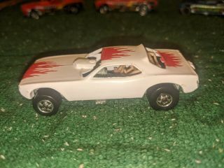 Hot Wheels France Top Eliminator White With Red Flames