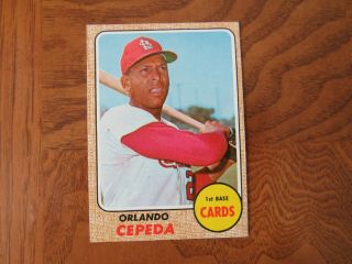 1968 Topps Baseball - 200 Orlando Cepeda,  1b,  St.  Louis Cardinals 2