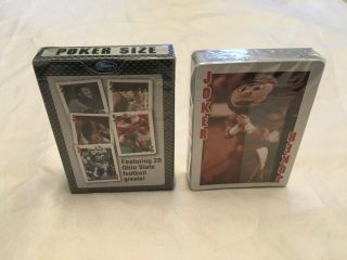2 Packs Ohio State Football Greats Poker Decks Of Playing Cards