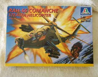 Rare ☆ Italeri ☆1:48 Rah - 66 Comanche Stealth Helicopter ☆ Model Kit 860