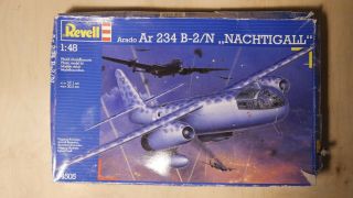 1/48 Revell Model Kit Arado Ar 234 B - 2/n Nachtigall 04505 Open Box Parts