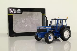 Marge Models 1203; Ford 8730 Power Shift Tractor; Blue & White; Boxed