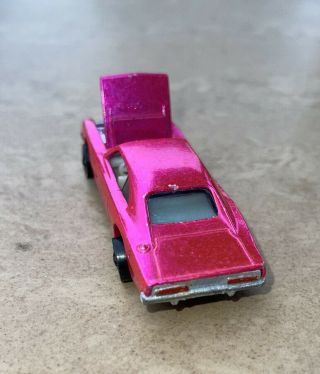 RARE Hot Wheels Redline Custom Dodge Charger 1968 Hot Pink Made in USA 4