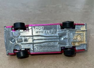 RARE Hot Wheels Redline Custom Dodge Charger 1968 Hot Pink Made in USA 5