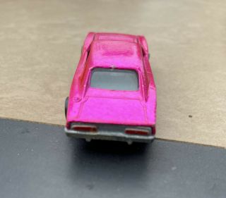 RARE Hot Wheels Redline Custom Dodge Charger 1968 Hot Pink Made in USA 6