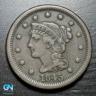 1845 Braided Hair Large Cent - - Make Us An Offer K3131