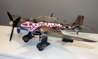 1/18 Scale Ju - 87b Stuka,  Snake Scheme 21st Century Toys Ultimate Soldier Xd