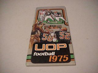 1975 Uop University Of The Pacific Football Media Guide
