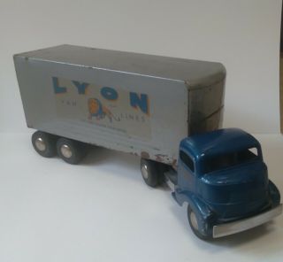 Vintage Smith Miller Lyon Van Line Truck &trailer