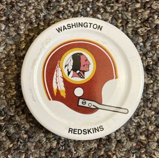 Vintage 1971 Gatorade Nfl Washington Redskins - Helmet Bottle Cap Jar Lid Metal