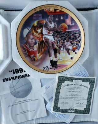 Upper Deck Michael Jordan Collector Plate 1991 Nba Championship Limited Edition