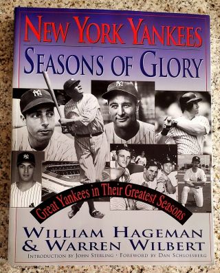 York Yankees - Seasons Of Glory : Vintage Baseball Book.  Babe Ruth,  Mantle
