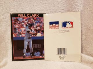 Very Rare Will Clark 1989 Starline Greeting Card,  San Francisco Giants,