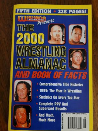 Pro Wrestling Illustrated Pwi Almanac 2000 Rock,  Goldberg,  Hart,  Triple H