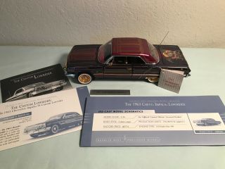 1963 Impala Ss Custom Low Rider Franklin 1:24,  Not Many Available