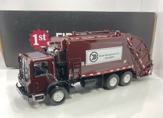 First Gear 1/34 Scale Mack Garbage Truck “waste Management Version” Limited