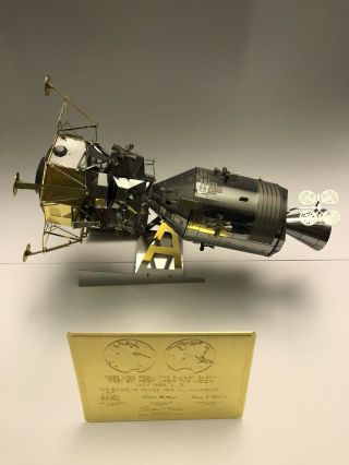 Metal Earth Apollo 11 Command Service,  Lunar Module Built Ready To Display