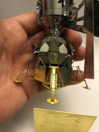 Metal Earth Apollo 11 Command Service,  Lunar Module BUILT Ready To Display 2
