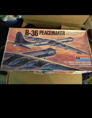 Monogram B - 36 Peacemaker 1/72 Plastic Model Kit 5703 Vintage