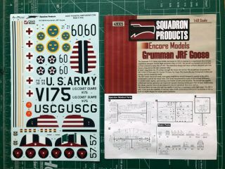 Squadron Products Encore Models 1:48 Scale Grumman JRF Goose Model Kit [ 48005] 2
