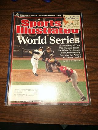 Sports Illustrated Oct 31 2005 Scott Podsednik White Sox World Series With Label